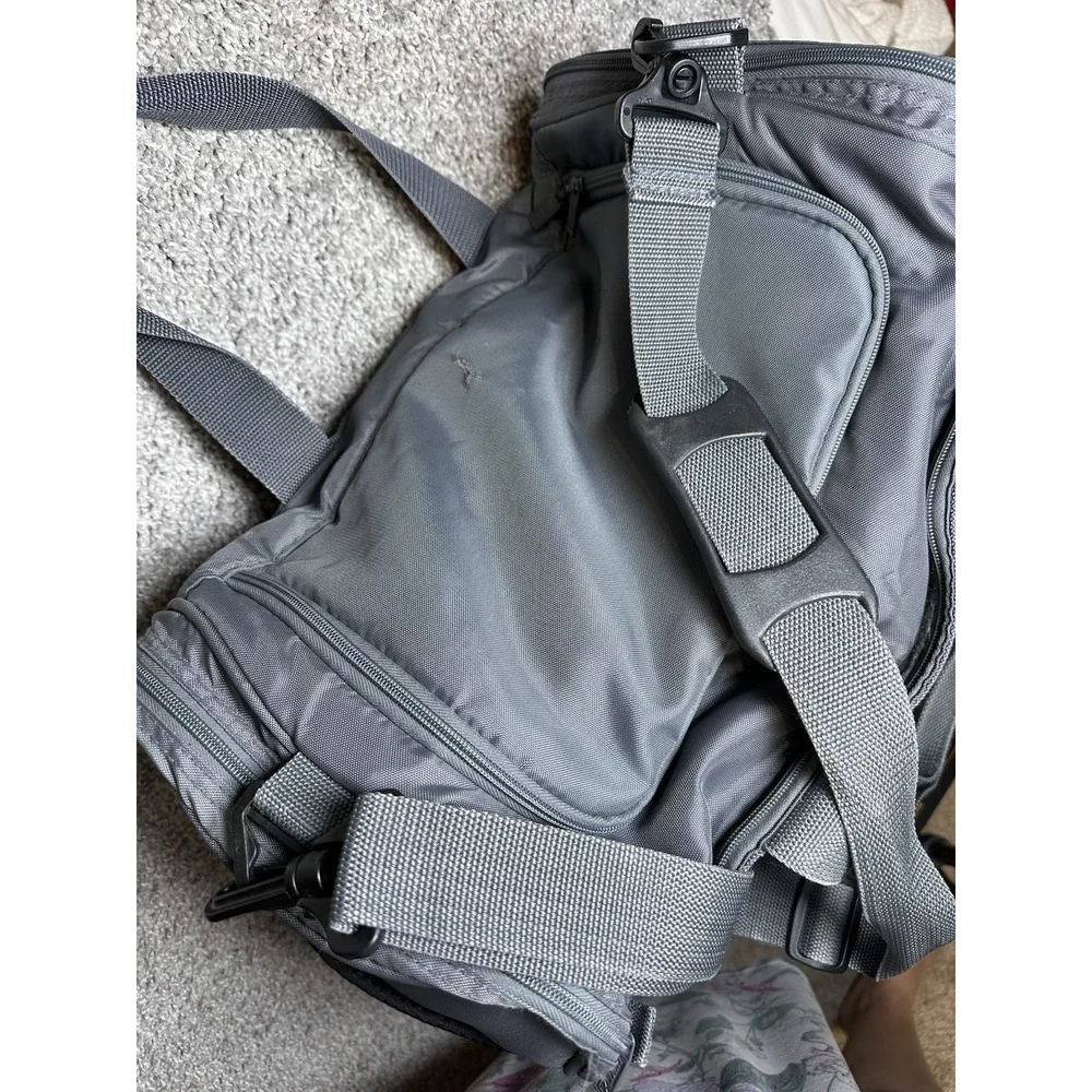 Vintage 80s 90s Nike X Sports Ball Equipment Duffel Bag Gray Basketball 18
